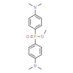 Bis[p-(dimethylamino)phenyl]phosphinic acid methyl ester picture