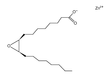 (+-)-8-(cis-3-octyl-oxiranyl)-octanoic acid, zinc-salt结构式