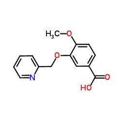 4-METHOXY-3-(PYRIDIN-2-YLMETHOXY)BENZOIC ACID Structure