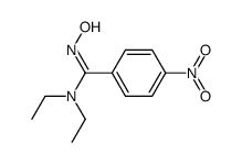 (E)-N,N-diethyl-N'-hydroxy-4-nitrobenzimidamide结构式