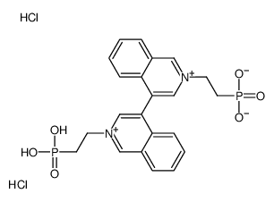 2-[4-[2-(2-phosphonoethyl)isoquinolin-2-ium-4-yl]isoquinolin-2-ium-2-yl]ethylphosphonic acid,dichloride结构式