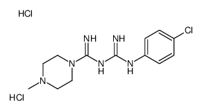 N'-[N'-(4-chlorophenyl)carbamimidoyl]-4-methylpiperazine-1-carboximidamide,dihydrochloride结构式