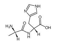 Nα-Ξ-alanyl-L-histidine结构式