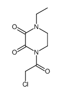 2,3-Piperazinedione, 1-(chloroacetyl)-4-ethyl- (9CI)结构式