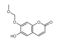 6-hydroxy-7-(methoxymethoxy)chromen-2-one Structure