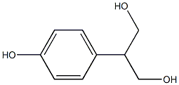 2-(4-Hydroxyphenyl)propane-1,3-diol structure