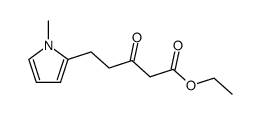 5-(1-methylpyrrol-2-yl)-3-oxopentanoic acid ethyl ester Structure