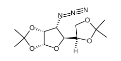 3-Azido-3-desoxy-1,2,5,6-di-O-isopropyliden-α-D-allofuranose Structure