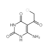2,4(1H,3H)-Pyrimidinedione,6-amino-5-(2-chloroacetyl)- structure