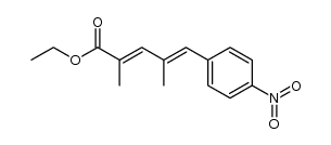 (2E,4E)-ethyl 2,4-dimethyl-5-(4-nitrophenyl)penta-2,4-dienoate Structure