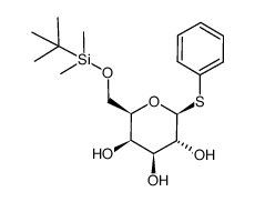 phenyl 6-(O-tert-butyldimethylsilyl)-1-thio-β-D-galactopyranoside Structure