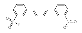 Benzenesulfonylfluoride, 3-[4-(3-nitrophenyl)-1,3-butadien-1-yl]-结构式
