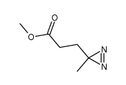 methyl 3-(3-methyldiazirin-3-yl)propanoate结构式