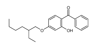 4-(2-Ethylhexyloxy)-2-hydroxybenzophenone structure