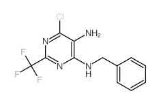 4,5-Pyrimidinediamine,6-chloro-N4-(phenylmethyl)-2-(trifluoromethyl)- structure