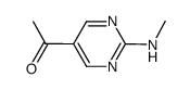 Ethanone, 1-[2-(methylamino)-5-pyrimidinyl]- (9CI) structure