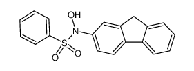 N-HYDROXY-2-FLUORENYLBENZENESULPHONAMIDE structure