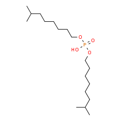 diisononyl hydrogen phosphate Structure