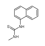 1-methyl-3-naphthalene-1-yl-thiourea Structure