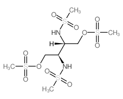 Methanesulfonamide,N,N'-[1,2-bis(hydroxymethyl)ethylene]bis-, dimethanesulfonate (ester), meso-(8CI) Structure
