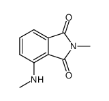 2-Methyl-4-(methylamino)-1H-isoindole-1,3(2H)-dione结构式