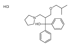 2-(2-methylpropoxymethyl)-1,1-diphenyl-3-pyrrolidin-1-ylpropan-1-ol,hydrochloride Structure