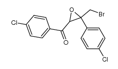 [3-(bromomethyl)-3-(4-chlorophenyl)oxiran-2-yl](4-chlorophenyl)methanone结构式