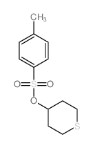 Benzenesulfonic acid,4-methyl-, tetrahydro-2H-thiopyran-4-yl ester structure