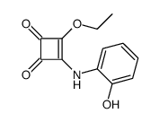 3-ethoxy-4-(2-hydroxyanilino)cyclobut-3-ene-1,2-dione结构式