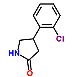 4-(2-氯苯基)-吡咯烷-2-酮结构式
