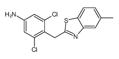 3,5-Dichloro-4-(5-methyl-benzothiazol-2-ylmethyl)-phenylamine Structure