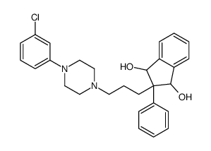 2-[3-[4-(m-Chlorophenyl)-1-piperazinyl]propyl]-2-phenyl-1,3-indanediol Structure