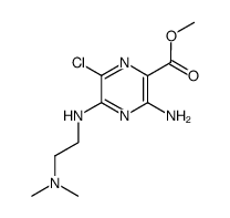 3-amino-6-chloro-5-(2-dimethylamino-ethylamino)-pyrazine-2-carboxylic acid methyl ester结构式