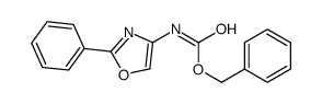 Benzyl (2-phenyloxazol-4-yl)carbamate结构式