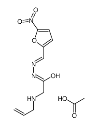 [2-[(2E)-2-[(5-nitrofuran-2-yl)methylidene]hydrazinyl]-2-oxoethyl]-prop-2-enylazanium,acetate结构式