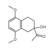 (+/-)-2-acetyl-2-hydroxy-1,2,3,4-tetrahydro-5,8-dimethoxynaphthalene Structure