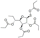 .beta.-D-Glucofuranoside, methyl 1-thio-, tetrapropanoate结构式