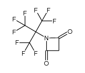1-(2,2,2-trifluoro-1,1-bis-trifluoromethyl-ethyl)-azetidine-2,4-dione结构式