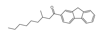 2-(3-Methylnonanoyl)-fluoren Structure
