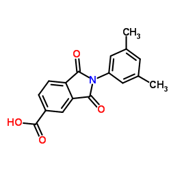2-(3,5-Dimethylphenyl)-1,3-dioxo-5-isoindolinecarboxylic acid Structure