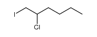 2-chloro-1-iodohexane结构式