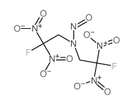 N,N-bis(2-fluoro-2,2-dinitro-ethyl)nitrous amide结构式