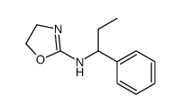 N-(1-phenylpropyl)-4,5-dihydro-1,3-oxazol-2-amine结构式