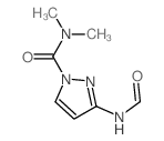 1H-Pyrazole-1-carboxamide,3-(formylamino)-N,N-dimethyl- Structure