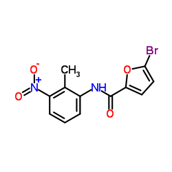5-Bromo-N-(2-methyl-3-nitrophenyl)-2-furamide结构式