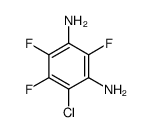 4-chloro-2,5,6-trifluorobenzene-1,3-diamine结构式