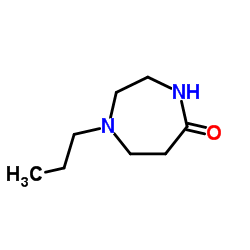 1-PROPYL-[1,4]DIAZEPAN-5-ONE结构式