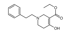 ethyl 4-hydroxy-1-(2-phenylethyl)-3,6-dihydro-2H-pyridine-5-carboxylate Structure