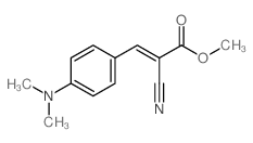 methyl 2-cyano-3-(4-dimethylaminophenyl)prop-2-enoate结构式