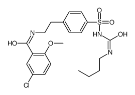1-Butyl-3-[[4-[2-[(5-chloro-2-Methoxybenzoyl)amino]ethyl]phenyl] Sulfonyl Urea Structure